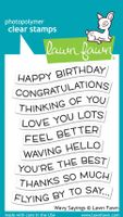 Lawn Fawn Clear Stamps 3"x4"-wavy Sayings