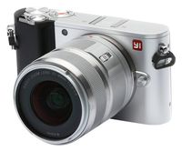 YI 4K Video 20 MP Mirrorless Digital Camera with LCD Touchscreen, Wi-Fi, Bluetooth, Interchangeable Lens 12-40mm F3.5-5.6 - Silver
