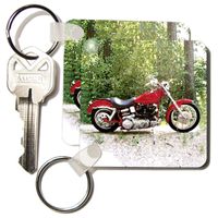 3dRose Key Chain Picturing Harley-Davidson& No. 174; Motorcycle (kc_4839_3)