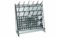 Heathrow Scientific HS23243A Glassware Drying Rack, Vinyl-Coated Steel Wire Construction, Self-Standing or Wall-Mountable, 462 x 182 x 525mm (L x W x H)