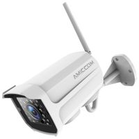 Outdoor Security Camera, 1080P WiFi Camera Wireless Surveillance Cameras, IP Camera with Two-Way Audio, IP66 Waterproof, Night Vision, Motion Detection, Activity Alert, Deterrent Alarm - iOS, Android
