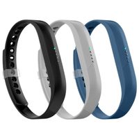 LEEFOX Band for Fitbit Flex 2, Adjustable Fit Bit Flex 2 Accessory Silicon Replacement Wristband w/Fastener Clasp Fitness Strap for Original Flex 2, 3 Packs, Large(Psalm 23-3)
