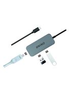 USB C Hub Adapter, Nino Slim Aluminum USB C to HDMI / 2 USB 3.0 Ports, for MacBook/Chromebook Pixel and More ...