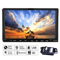 Multimedia Automotive Parts Autoradio 2 Din In Dash Headunit MP3 Music Car Stereo Auto Radio DVD Player Electronics CD In Deck Car Video LCD Screen logo Remote control Built in Backup Camera
