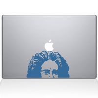 The Decal Guru Newton's Apple Decal Vinyl Sticker, 11" MacBook Air, Light Blue (2339-MAC-11A-LB)