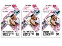 Fujifilm Instax Mini Confetti Film 19061920, 30 Sheets, 3 Value Set