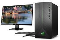 2019 HP Pavilion Gaming Desktop w/HP 27" IPS FHD Monitor | AMD Ryzen 5 Quad-Core | AMD Radeon RX 580 | 8GB DDR4 | 1TB HDD | WiFi | USB-C | DVD-RW | GbE LAN | Windows 10