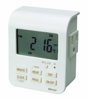 Woods 50009WD Indoor 7-Day Heavy Duty Digital Plug-In Timer, 2 Grounded Outlets