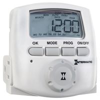 Intermatic DT620 Heavy Duty Indoor Digital Plug-in Timer, White