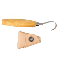 Morakniv Wood Carving Hook Knife 164, Right-Handed, w/Leather Sheath
