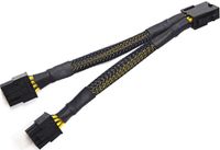 EPS 8 Pin Splitter,TeamProfitcom ATX CPU 8 Pin Female to Dual 8(4+4) Pin Male for Motherboard Power Adapter Cable Braided Sleeved EPS Y-Splitter 8 Pin EPS Extension Cable 9 inches