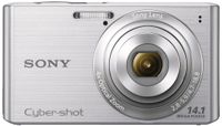 Sony Cyber-shot DSCW610 14.1 MP Digital Camera with 4x Optical Zoom and 2.7-Inch LCD (Silver) (2012 Model)