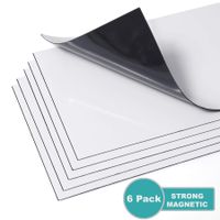 Strong Magnetic Floor Vent Covers Thick Magnet for Standard Air Registers - for RV, Home HVAC, AC and Furnace Vents, 5.5 inch X 12 inch, 6 Pack, Pure White