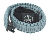 Ten Point Gear Gun Sling Paracord 550 Adjustable w/Swivels (Multiple Color Options) (Blued Silver)