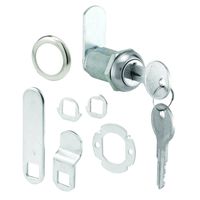 Defender Security U 9945 Cabinet Lock Secure Important Files and Drawers, 1 1/8", Diecast Stainless Steel, Fits on 13/16" Max Panel Thickness, Pack of 1
