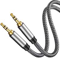 Aux Cable 40Ft,TanQY 3.5mm Male to Male Auxiliary Audio Stereo Cord Compatible with Car,Headphones, iPods, iPhones, iPads,Tablets,Laptops,Android Smart Phones& More (40Ft/12M, Silver)