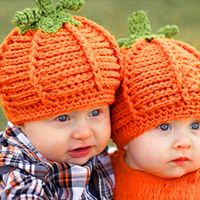 Afus BIG SALE! Newborn Baby Pumpkin Cap Knit Hat Costume Photography Prop