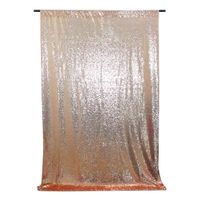 San Tungus Champagne 4FT X 6FT Sequin Sparkly Backdrop, Sequin Fabric Curtain