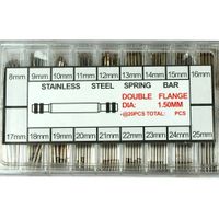 360pcs Professional Watch Band Stainless Steel Link Pins Spring Bars Repair (8-25mm)