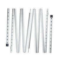 REDCAMP Aluminum Tarp Poles Heavy Duty and Adjustable, Set of 2, 75''-86'' Telescoping Lightweight Tent Poles for Tarp Canopy Awning