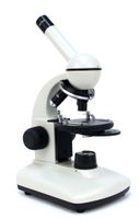 Walter Products 2057-RC Basic Monocular Compound Microscope, WF10x Eyepiece, 40x-400x Magnification, Brightfield, LED Illumination, Disc Diaphragm, Floating Stage, 110V or Battery-Powered