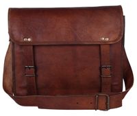 13" Handmade Leather Messenger Bag Satchel Leather Laptop Bag By Rustic Town