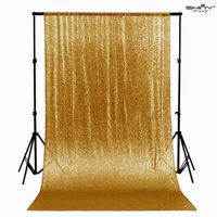 ShinyBeauty ShiDianYi 20ftx10ft-Sequins Fabric Backdrop Curtain Sequin Photo Booth Backdrop Sequin Photography (20FTx10FT, Gold)
