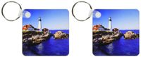 3dRose Maine, Portland Head Lighthouse - US20 RER0011 - Ric Ergenbright - Key Chains, 2.25 x 4.5 inches, set of 2 (kc_90758_1)