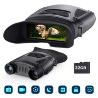 BNISE Night Vision Binoculars Hunting Binoculars-Digital 7x21mm Infrared Night Vision Portable Hunting Scopes with Large Viewing Screen Can Take Day or Night IR Image & Video from 200m/700ft