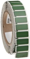 Brady THTEP-171-593-.5GN 1.06" Width x 0.49" Height, B-593 Adhesive-Taped Polyester, Gloss Finish Green Thermal Transfer Printer Raised Panel Label (500 per Roll)
