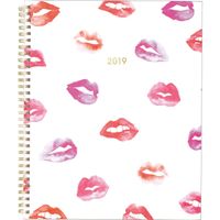 Cambridge 2019 Weekly & Monthly Planner/Appointment Book, 8-1/2" x 11", Fashion Pucker Up (1310-905)
