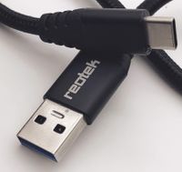 ReoTek USB Type-C to USB-A Male 3.1 Gen2-9pin Cable - 3 Feet (Black)