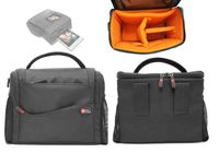 DURAGADGET Black & Orange Water-Resistant Carry Bag - Suitable for Use with Polaroid Z340 | P300 | PIC-300 | P600 | Instax Mini 7 | Mini 8 | Mini 25 | Mini 90 Neo & Z2300