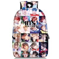 Bosunshine BTS Love Yourself V Suga Jin Jimin Jung Kook Casual Backpack Daypack Laptop Bag College Bag Book Bag School Bag (BTS-03)