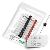 (Pack of 20 Pieces) Chanzon 10A10 Rectifier Diode 10A 1000V R-6 Axial 10 Amp 1000 Volt Electronic Silicon Diodes