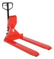 Vestil PM-2748-SCL-LP Steel Pallet Truck with Digital Scale, 5000 lbs Capacity, 48" Length x 27-1/2" Width Fork