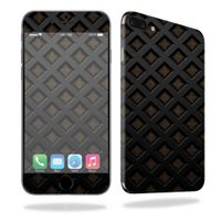 MightySkins Skin Compatible with Apple iPhone 7 Plus - Black Wall | Protective, Durable, and Unique Vinyl Decal wrap Cover | Easy to Apply, Remove, and Change Styles | Made in The USA