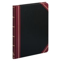 Boorum & Pease 21150Q Quadrille Accounting Book, Black, 150 Pages, 8 1/8 x 10 3/8