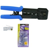 Platinum Tools 100054 EZ-RJPRO HD Crimp Tool, EZ-RJ45 Series Cat6+ 50 Connectors