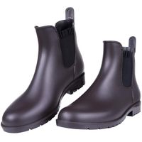 Women's Ankle Rain Boots Waterproof Chelsea Boots, Brown, 7