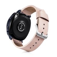 Bands for Galaxy Active Watch 40mm - Premium Genuine Leather Straps with Stainless Steel Buckle for Womens, Nude
