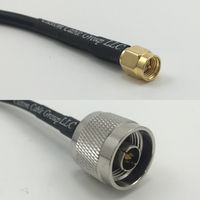 3 feet RG400 Low Loss SMA MALE to N MALE Pigtail Jumper RF coaxial cable 50ohm High Quality Quick USA Shipping