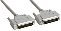 Amphenol CS-DSPMDB25MM-001.5 25-Pin DB25 Premium D-Sub Cable, Shielded, Male/Male, 1.5', Gray