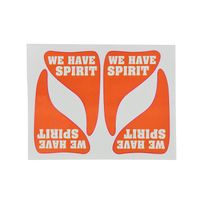 Hillcrusher 24 Pack School Team Colors Black Eye Tattoos Cheerleading Fan (Orange)