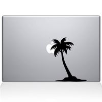 The Decal Guru Palm Tree Decal Vinyl Sticker, 15" MacBook Pro (2015 & Older Models), Black (2304-MAC-15P-BLA)