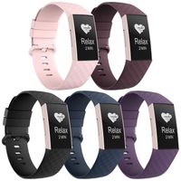 Recoppa Compatible with Fitbit Charge 3 Bands, Soft Silicone Replacement Wristbands for Fitbit Charge 3 and Fitbit Charge 3 SE, Women Men Large Small 5 Packs