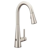 Moen 7864EWSRS Sleek Reflex Motionsense Wave Sensor Touchless One-Handle High Arc Pulldown Modern Kitchen Faucet Featuring Power Clean, Spot Resist Stainless