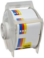 Brady 115771 2.25" Width x 2.25" Height, B-595 Indoor/Outdoor Vinyl Film, Red, Blue and Yellow on White Right-To-Know GlobalMark Label
