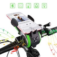 Bike Bluetooth Speakers, UPPEL Portable Wireless Bluetooth Speaker+Bike Light+Bicycle Bell+ Power Bank+ Bike Cell Phone Mount Hands Free Calling Waterproof Outdoor Speakers Support TF Card 10-in-1