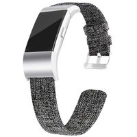 VEAQEE Compatible with Charge 2 Bands Soft Classic Breathable Replacement Woven Fabric Accessory Strap for Women Men Large Small